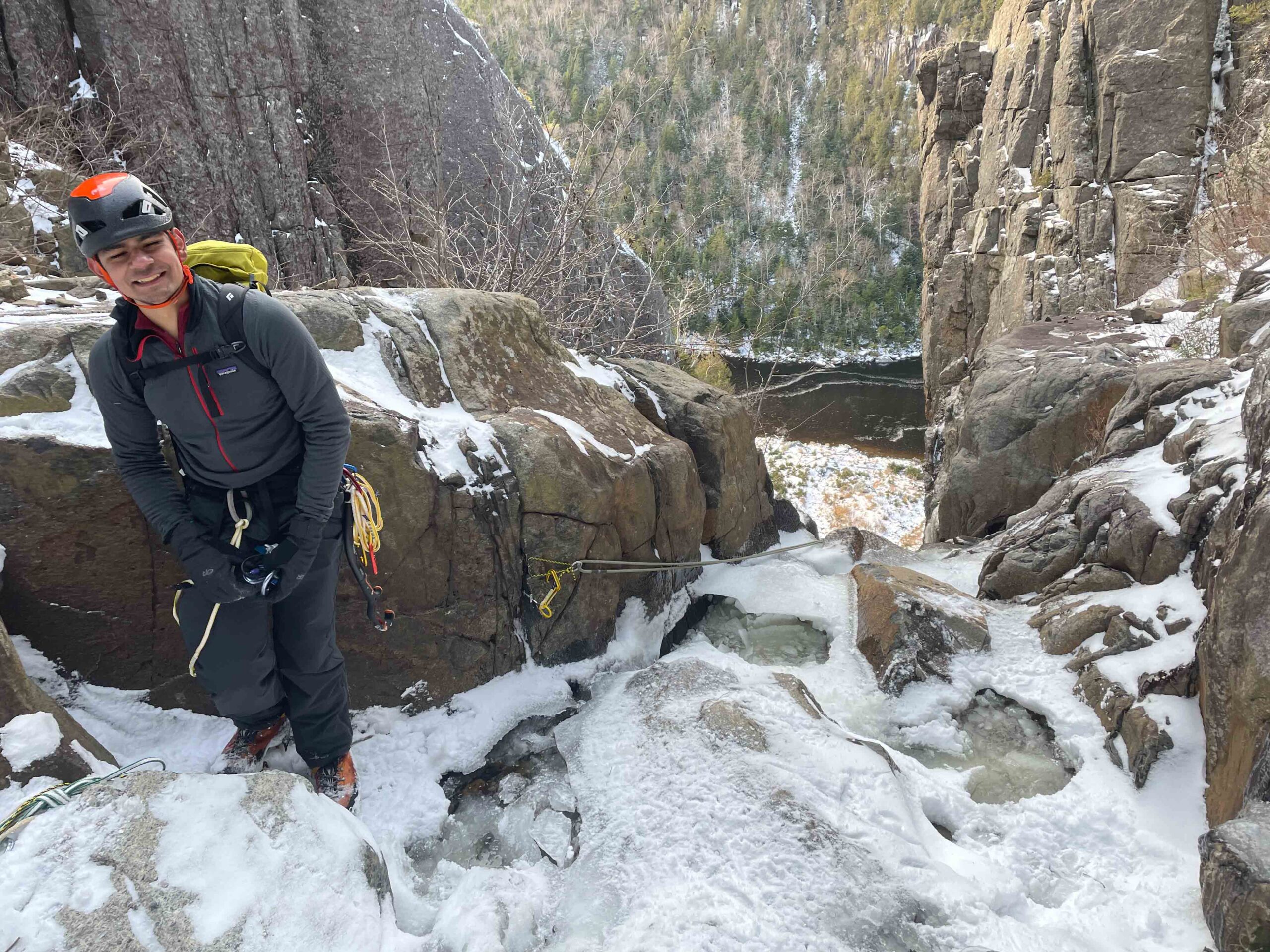 Trap Dike on Mt. Colden Ice Climb Attempt